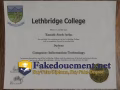 How to make a phony Lethbridge College degree online?