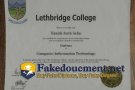How to make a phony Lethbridge College degree online?