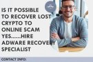 CRYPTOCURRENCY RECOVERY FIRM HIRE ADWARE RECOVERY SPECIALIST